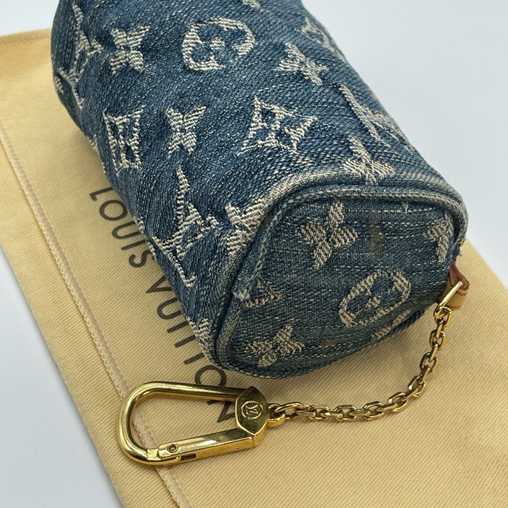 Louis Vuitton Denim Trousse Truth Speedy Pm Mini Pochette Pouch Limited Edition - Picture 6 of 16